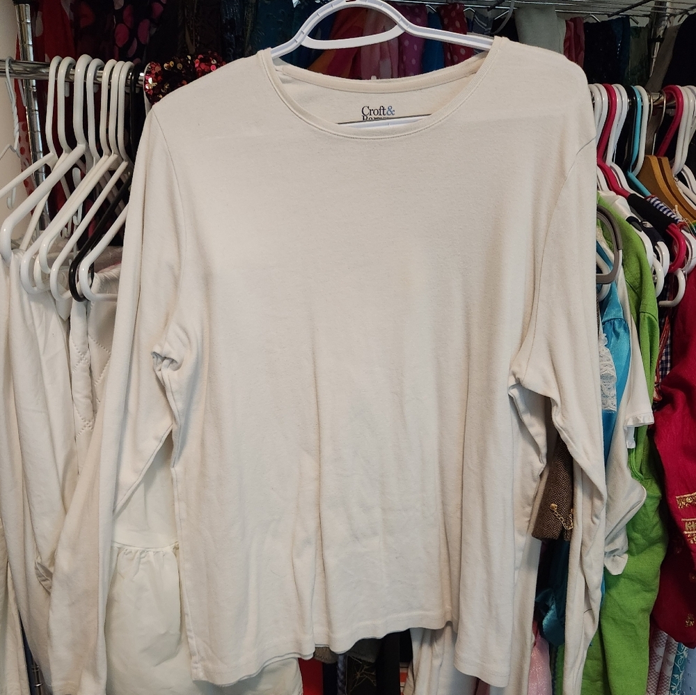 Caslon White Long Sleeve Top